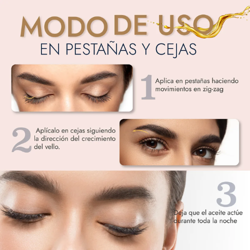 Aceite Lashé Ricino | pestañas y cejas más densas y largas, confianza renovada