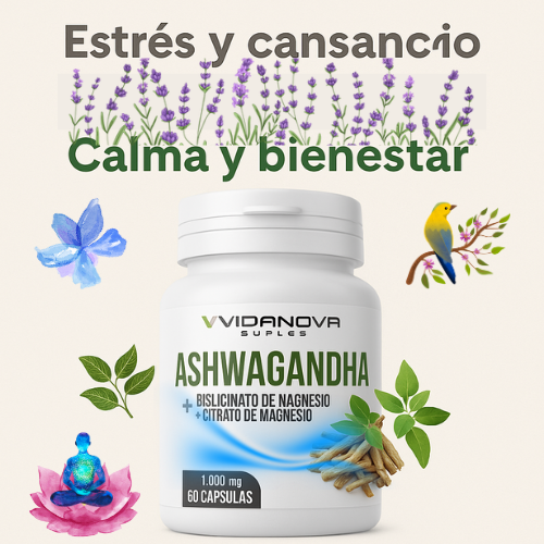 Ashwagandha + Magnesio 1000 mg | Equilibrio Natural para Cuerpo y Mente