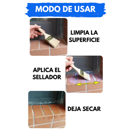 🛠️💧Sellador impermeable + brocha 300g - protege tu hogar contra filtraciones con nuestro sellador impermeable de alta durabilidad 🏠💧