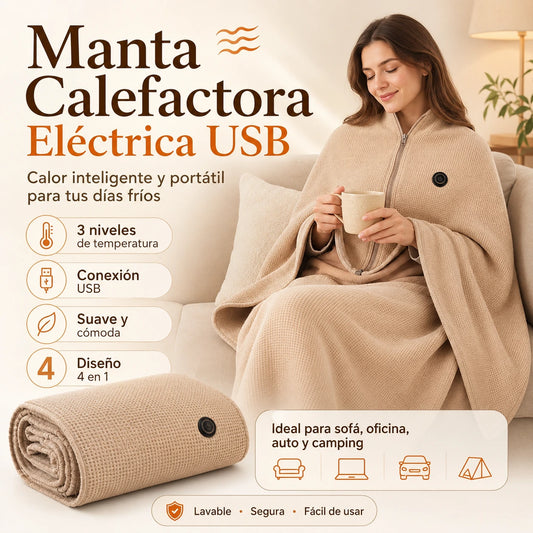 Manta Calefactora USB - El calor que tu cuerpo estaba esperando