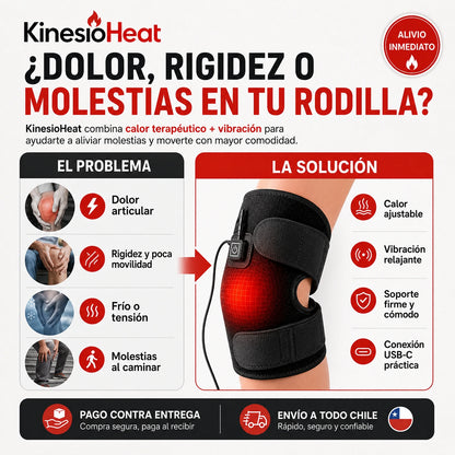KinesioHeat - calor terapéutico + vibración para aliviar tu dolor de rodilla