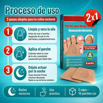 NailClear — Parche Antihongos Nocturno