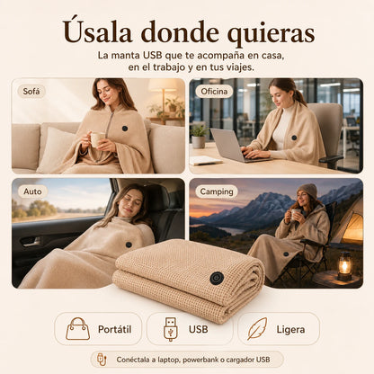 Manta Calefactora USB - El calor que tu cuerpo estaba esperando