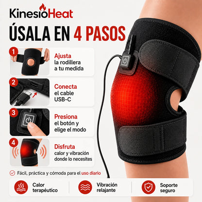KinesioHeat - calor terapéutico + vibración para aliviar tu dolor de rodilla
