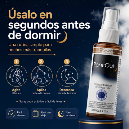 RoncOut Noche™ Spray Para Ronquidos 30ml