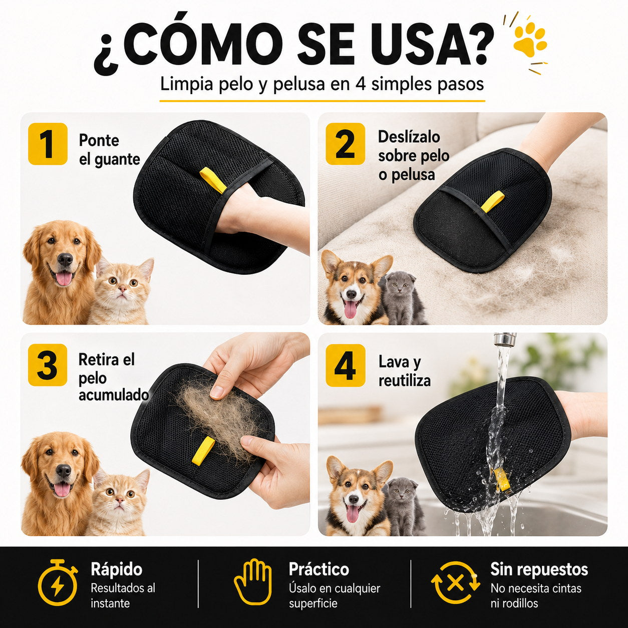 PeloCero™ x3 - Elimina en segundos el pelo de tu mascota