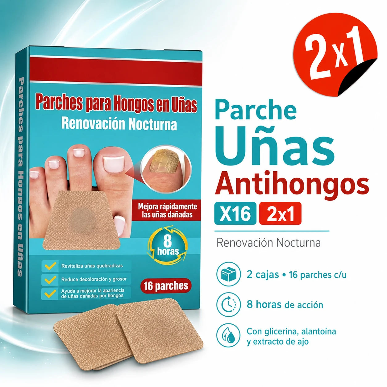 NailClear — Parche Antihongos Nocturno