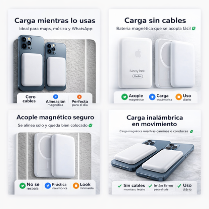Batería Portátil Magnética 20.000 mAh