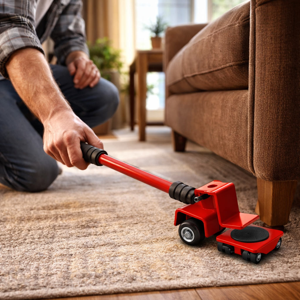 MUEVE FÁCIL 360 - Kit para mover muebles pesados sin esfuerzo y sin rayar el piso