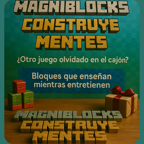 MAGNIBLOCKS Construye Mentes - Bloques Magnéticos 75 PIEZAS
