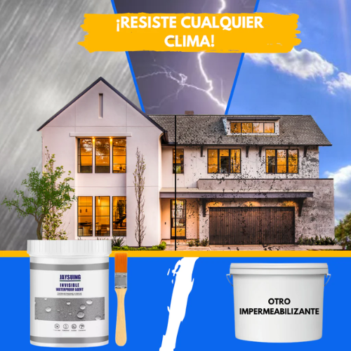 🛠️💧Sellador impermeable + brocha 300g - protege tu hogar contra filtraciones con nuestro sellador impermeable de alta durabilidad 🏠💧