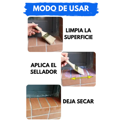 🛠️💧Sellador impermeable + brocha 300g - protege tu hogar contra filtraciones con nuestro sellador impermeable de alta durabilidad 🏠💧