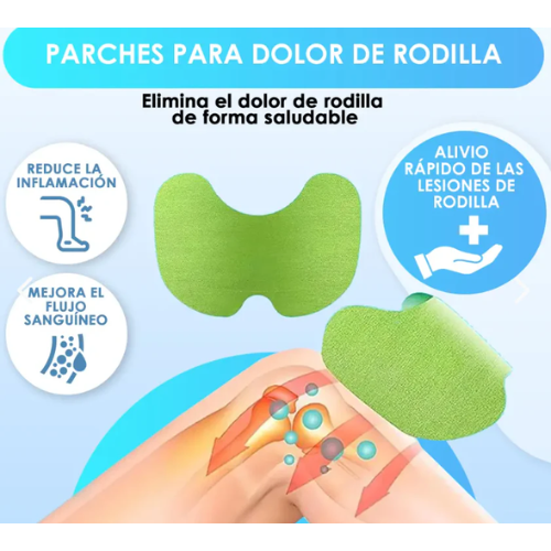 🚨 ¡SUPER OFERTA LANZAMIENTO! 🚨 🩹 PARCHES TERAPÉUTICOS PARA RODILLA 50% DCTO + ENVÍO GRATIS A TODO CHILE 🚚🎁