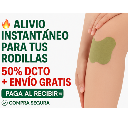 🚨 ¡SUPER OFERTA LANZAMIENTO! 🚨 🩹 PARCHES TERAPÉUTICOS PARA RODILLA 50% DCTO + ENVÍO GRATIS A TODO CHILE 🚚🎁