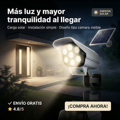 Foco Solar Tipo Cámara Vigía