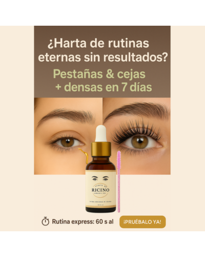 Aceite Lashé Ricino | pestañas y cejas más densas y largas, confianza renovada