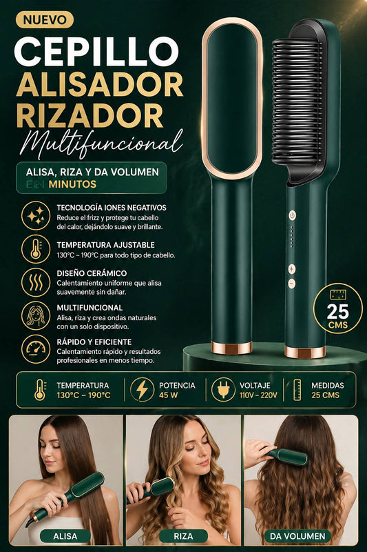 Cepillo Alisador Rizador Multifuncional