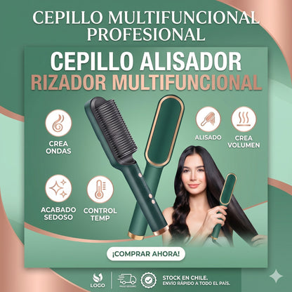 Cepillo Alisador Rizador Multifuncional