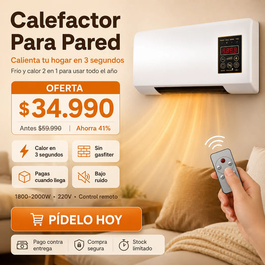 Calefactor de Pared - Calor en Segundos