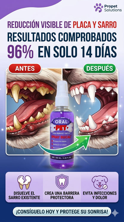 Oral Pet Spray Bucal Limpiador Mascotas