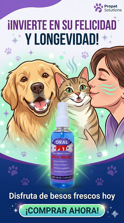 Oral Pet Spray Bucal Limpiador Mascotas